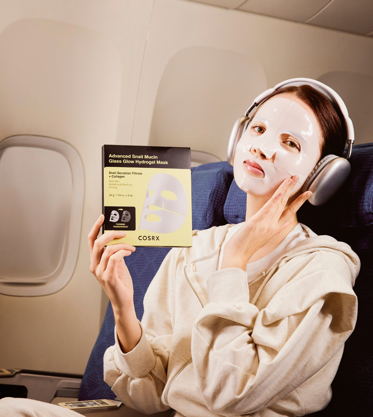 Advanced Snail Mucin Glass Glow Hydrogel Mask