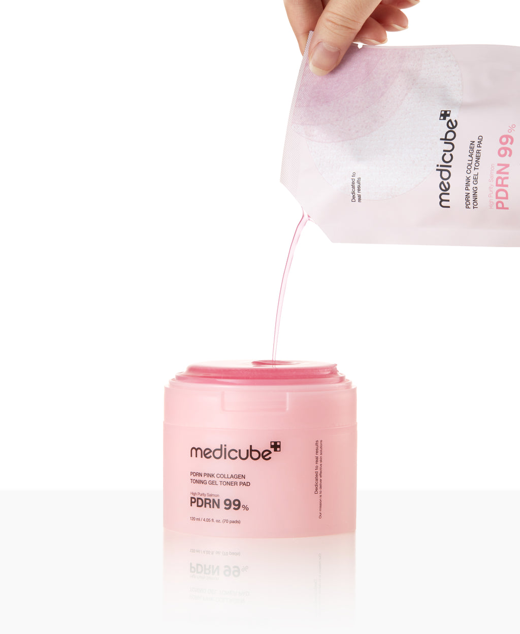 PDRN Pink Collagen Toning Gel Toner Pad