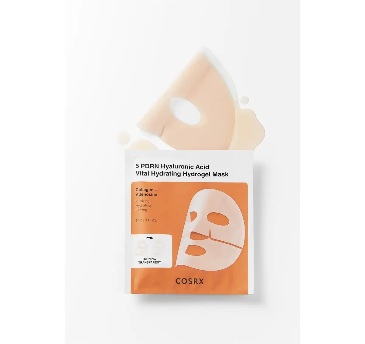 5 PDRN Hyaluronic Acid Vital Hydrating Hydrogel Mask 3stk